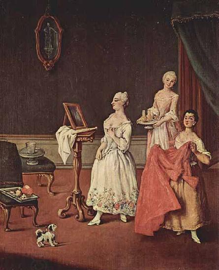 Pietro Longhi Dame bei der Toilette oil painting picture